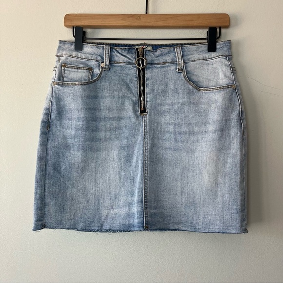 Denim BLVD Jean Skirt Large - Picture 1 of 6